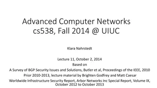 Understanding BGP Security Issues and Solutions in Computer Networks