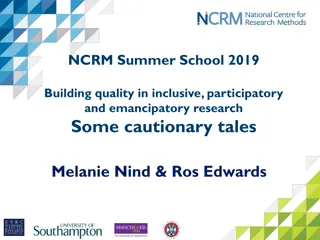 Building Quality in Inclusive Research: Cautionary Tales and Ways Forward