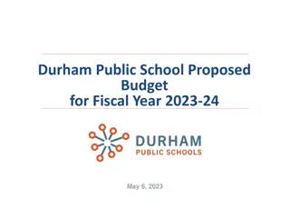 Proposed Budget and Enrollment Trends for Durham Public Schools FY 2023-24