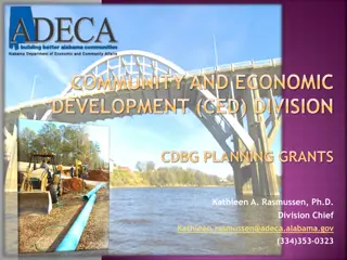 CDBG Planning Grants for Community Development in Alabama