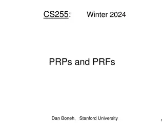 Introduction to Block Ciphers in CS255 Winter 2024 at Stanford