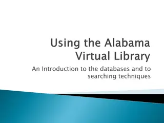 Database Search Techniques and Alabama Virtual Library