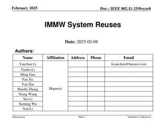 Advanced Reuse and Amendment Framework for IMMW Systems