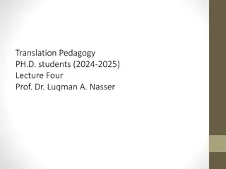 Understanding Curriculum Design and Hidden Curriculum in Translation Pedagogy