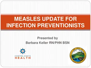 Latest Measles Update for Infection Preventionists by Barbara Keller RN/PHN BSN
