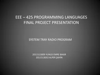 Presentation System for Radio Programs and Forms Usage