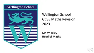 Wellington School GCSE Maths Revision 2023 Tips and Resources