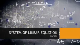 Understanding Linear Equations and Systems for Problem Solving