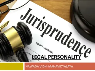 Understanding Legal Personality in Jurisprudence