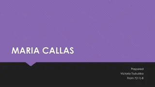 Maria Callas - The Legendary Opera Soprano