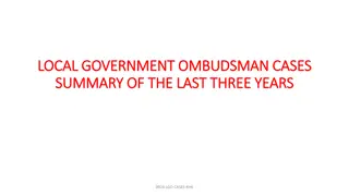 Analysis of Local Government Ombudsman Cases Over Three Years