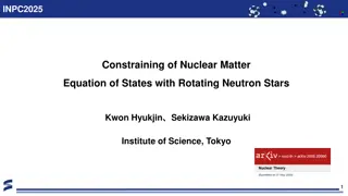Constraining Nuclear Matter Equation of States with Rotating Neutron Stars