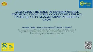 Role of Environmental Communication in Delhi's Air Quality Policy