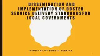 Implementation of Service Delivery Standards in Uganda Public Service