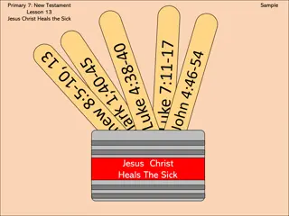 Lesson on Jesus Christ Healing the Sick in New Testament