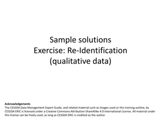 Managing Qualitative Data Re-Identification Exercises