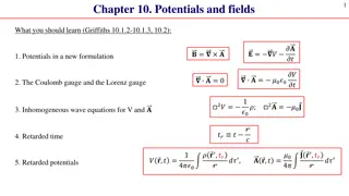 Understanding Potentials and Fields in Electromagnetism