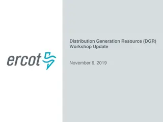 Latest Updates on Distribution Generation Resource Workshop