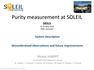 Purity Measurement at SOLEIL DEELS: Observations and Improvements