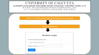 Online Examination Instructions for Acharya Jagadish Chandra Bose College Students