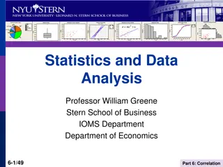 Data Analysis and Correlation: Understanding Relationships in Statistics