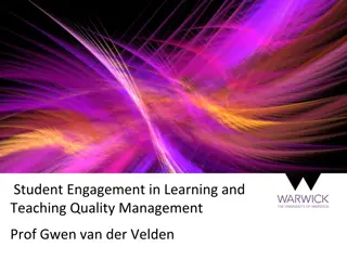 Student Engagement in Higher Education Quality Management Research Findings