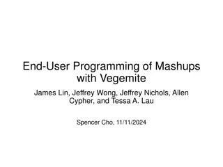 End-User Programming of Mashups with Vegemite