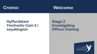 Investigating Officer Training at Stage 2 - Corporate Complaints Process