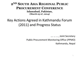 Actions Agreed in Kathmandu Forum 2011 & Progress Status