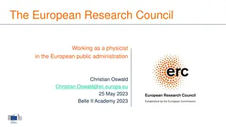 European Research Council Physicist Christian Oswald - Career Highlights & EU Contributions