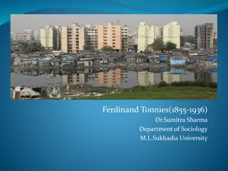 Understanding Ferdinand Tönnies's Concepts of Gemeinschaft and Gesellschaft