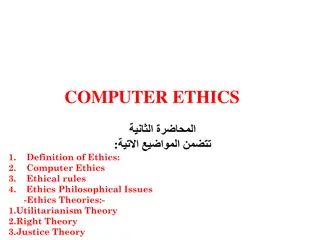 Computer Ethics and Ethical Theories: Understanding the Philosophical Framework