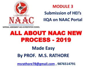 Submitting IIQA for NAAC Accreditation Process Made Easy