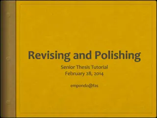 Structuring Your Thesis for Reader Engagement and Time Management