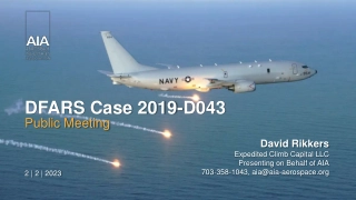 DFARS Case 2019-D043 Public Meeting