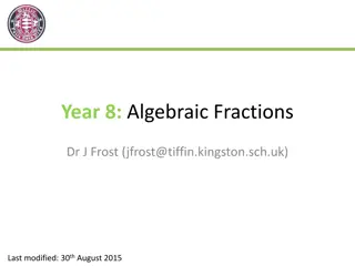 Algebraic Fractions Mastery for Year 8: Tips and Practice