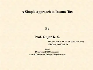Simple Approach to Income Tax Computation - A.Y. 2017-2018