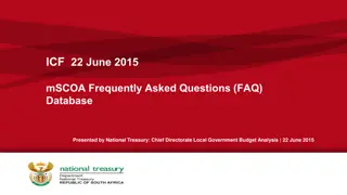 mSCOA Frequently Asked Questions (FAQ) Database for Local Government Budget Analysis