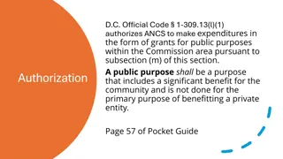 Understanding ANCs Grant Expenditures for Public Purposes in D.C.