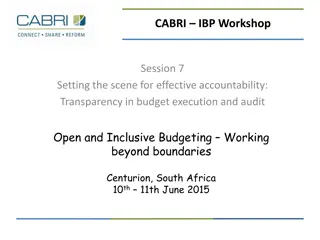 Enhancing Budget Transparency and Accountability in Government