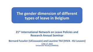 Exploring Gender Dimensions of Leave Policies in Belgium