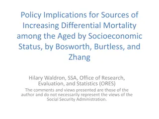 Differential Mortality among the Aged by Socioeconomic Status: Policy Implications