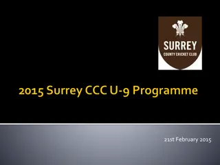 Enhancing Surrey Cricket U-9 Programme for Future Stars