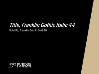 Unique Design Concepts with Franklin Gothic Fonts