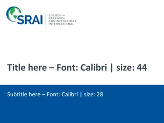 Customizable Presentation Slides with Calibri Font Styles