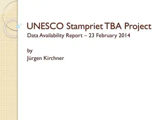 UNESCO Stampriet TBA Project Data Availability Report Analysis