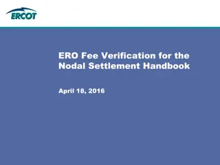 Fee Verification for Nodal Settlement Handbook 2016