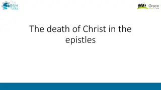 Significance of Christ's Death in Epistles: Justification, Reconciliation, and Victory