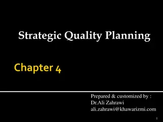 Strategic Quality Planning and Leadership Insights