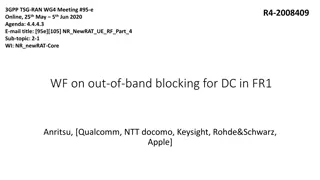 Addressing Out-of-Band Blocking in FR1 for NR NewRAT UE RF Part 4